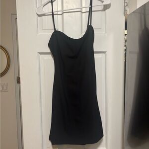NWT Abercrombie Elegant Black Spaghetti Strap Dress
